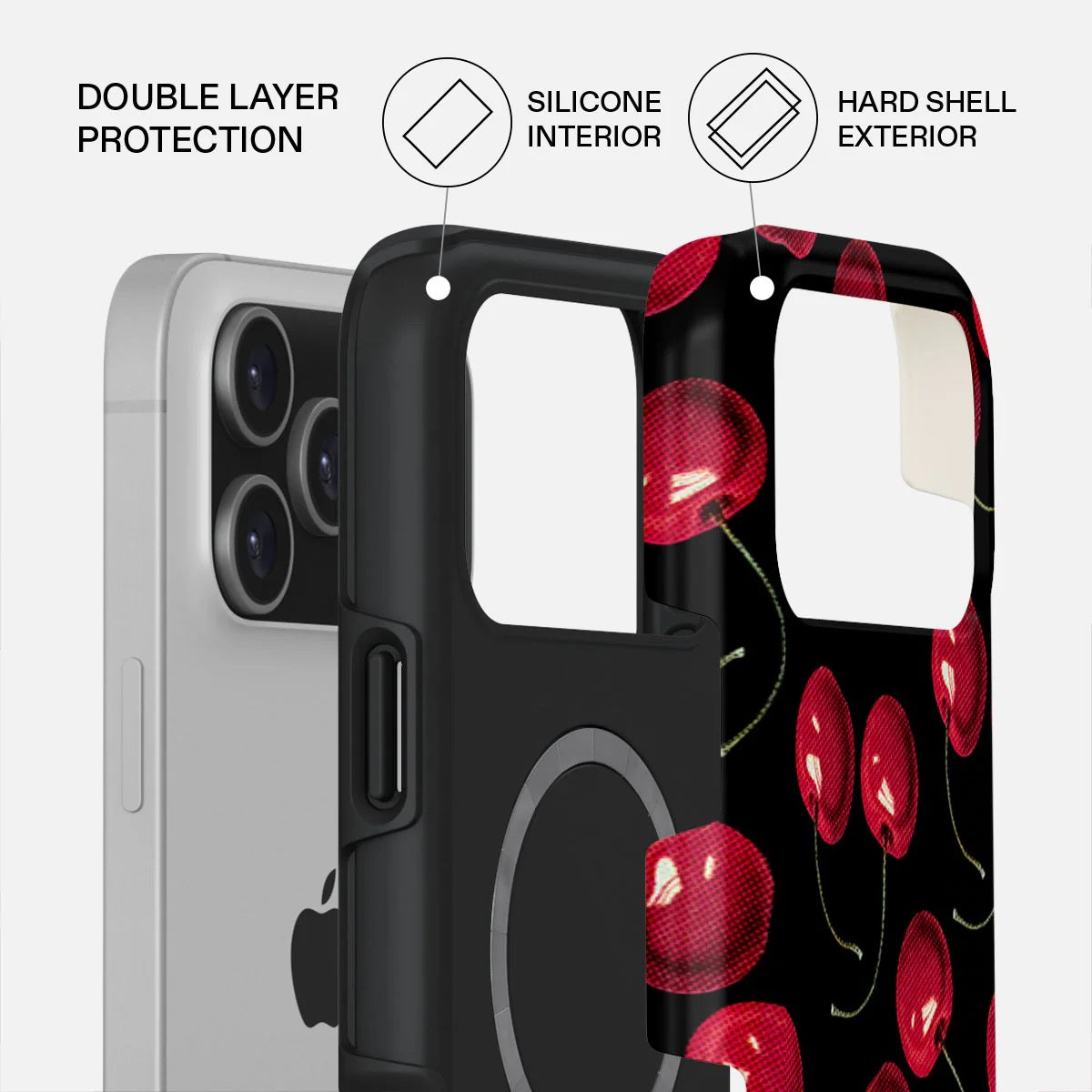 Kryt pro iPhone 17 Pro Max Burga Cherrybomb Tough MagSafe Case - třešeň - bonami.click