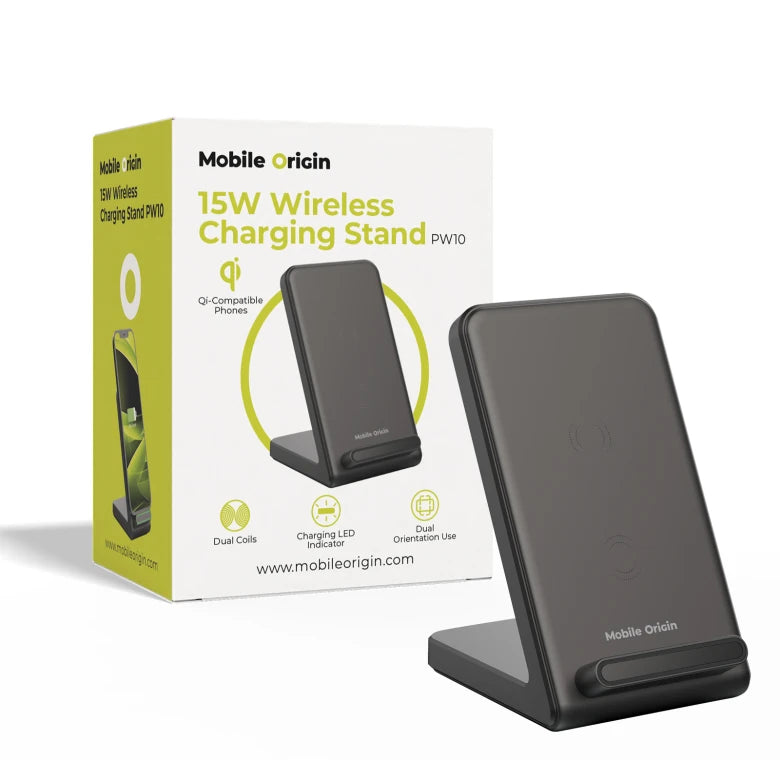Bezdrátová nabíječka Mobile Origin 15W Wireless Charging Stand PW10