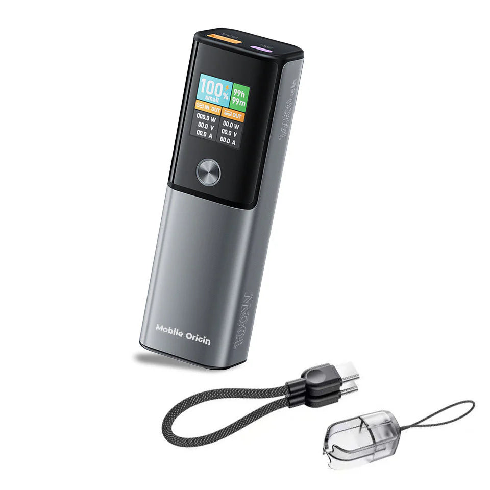 100W PD rychlonabíjecí powerbanka s displejem Mobile Origin PB12 14 000 mAh