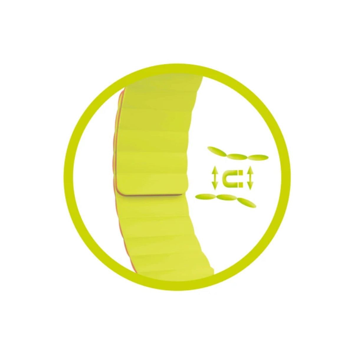 Řemínek pro Apple Watch 42/44/45/49 mm Mobile Magnetic Strap II - oranžový/zelený - bonami.click