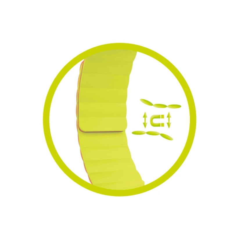Řemínek pro Apple Watch 42/44/45/49 mm Mobile Magnetic Strap II - oranžový/zelený - bonami.click