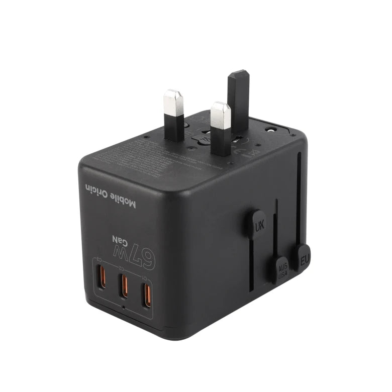 67W cestovní adaptér Mobile Origin GaN Travel Adapter