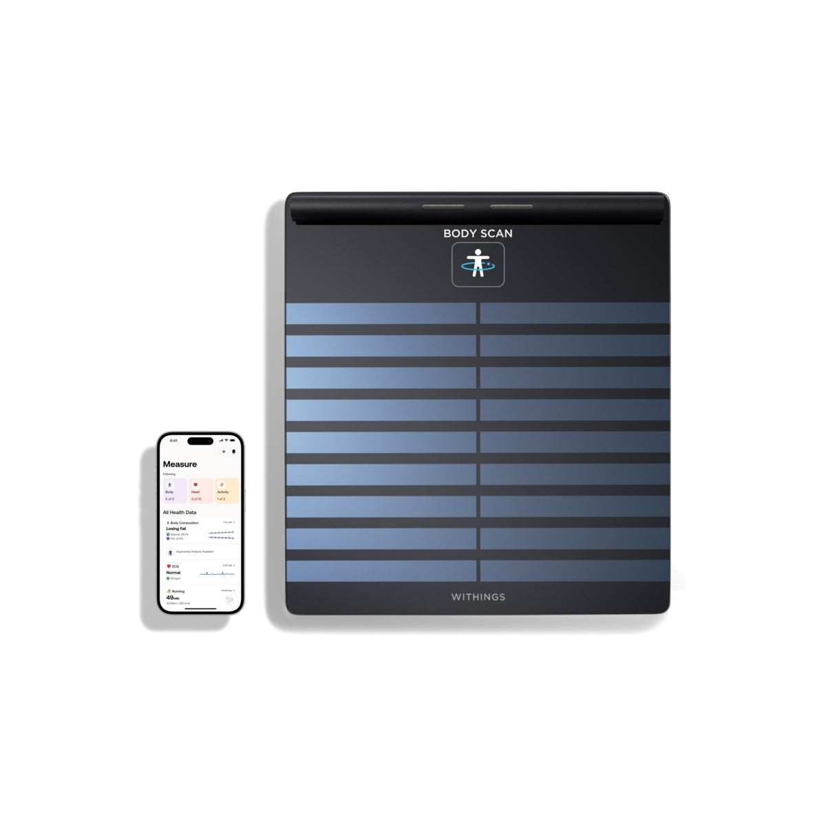 Chytrá zdravotní stanice Withings Body Scan - černá - bonami.click