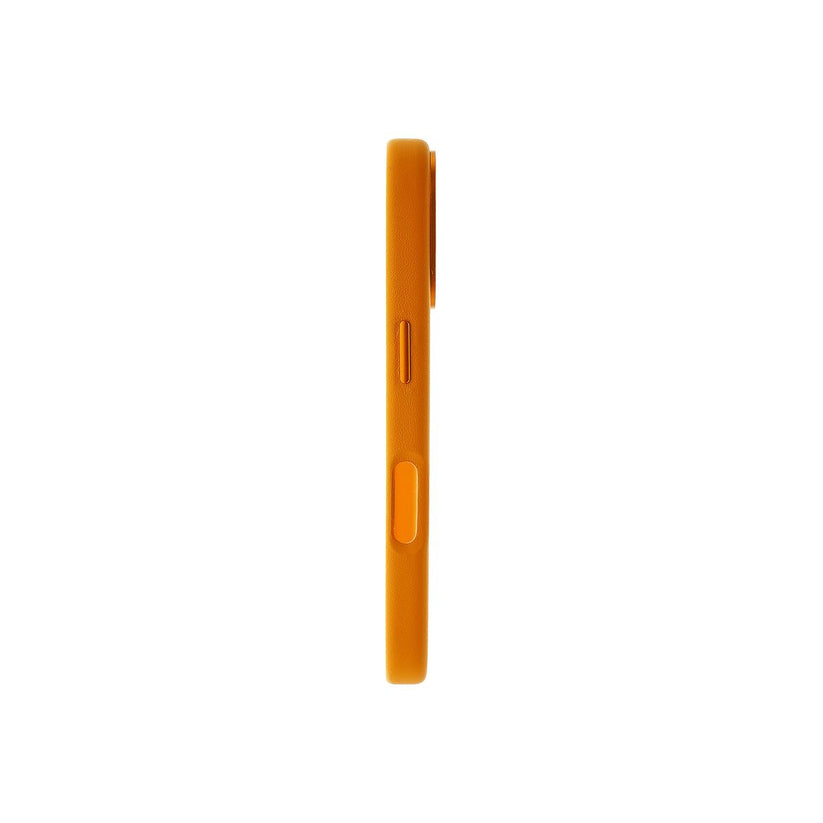 Kožený MagSafe kryt pro iPhone 16 Dviced – oranžový - bonami.click