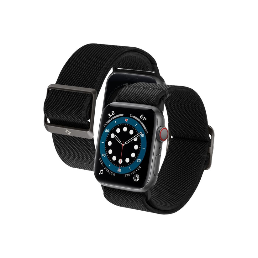 Řemínek pro Apple Watch 42/44/45/49mm Spigen Lite Fit - černý - bonami.click