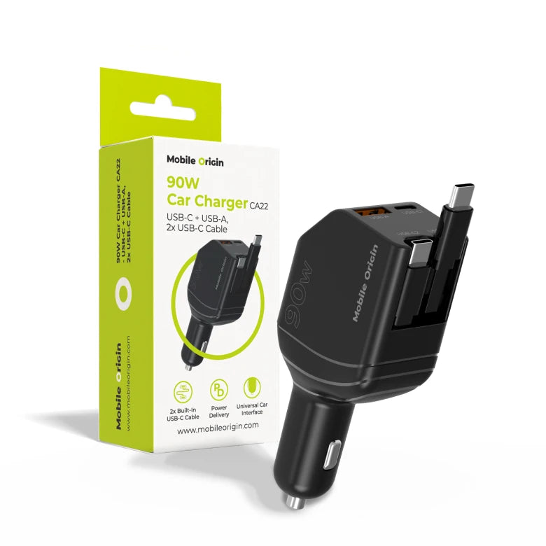 90W autonabíječka Mobile Origin CA22 - USB-C + USB-A - bonami.click