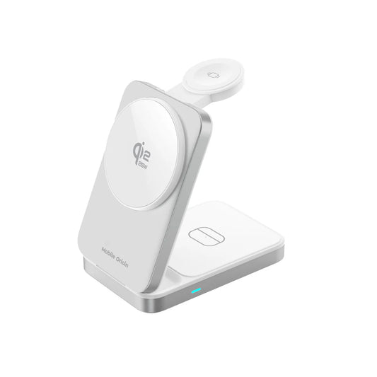 Skládací nabíjecí stojánek 3v1 Mobile Origin PW35 MagSafe Qi2 25W