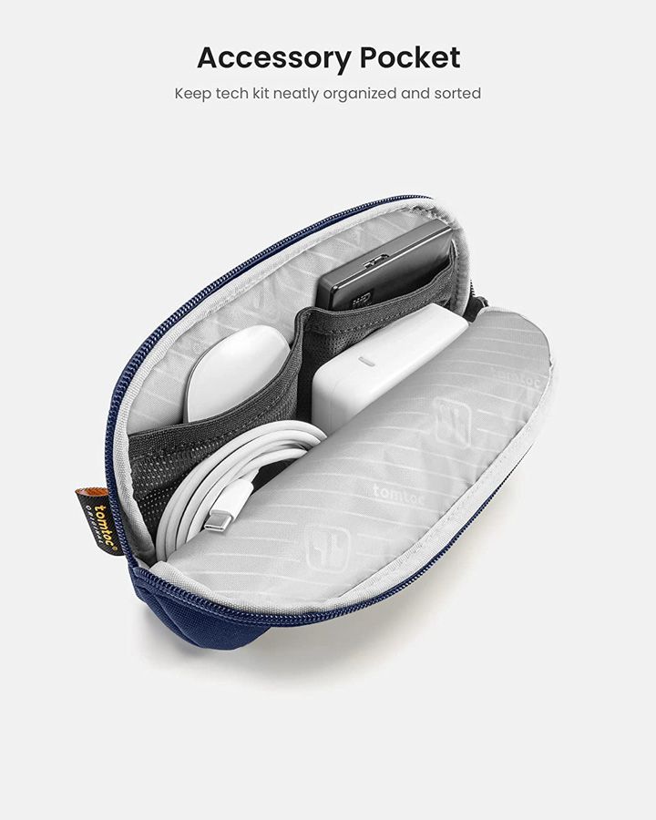 Pouzdro a brašna pro MacBook Pro 14" tomtoc Sleeve Kit - modré