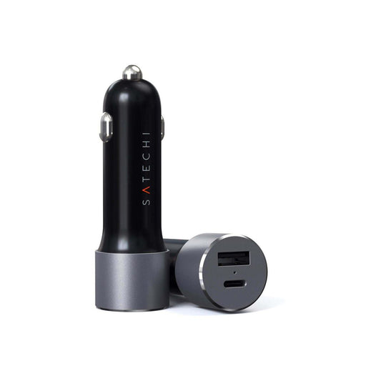 72W USB-C PD nabíječka do auta Satechi - vesmírně šedá - bonami.click