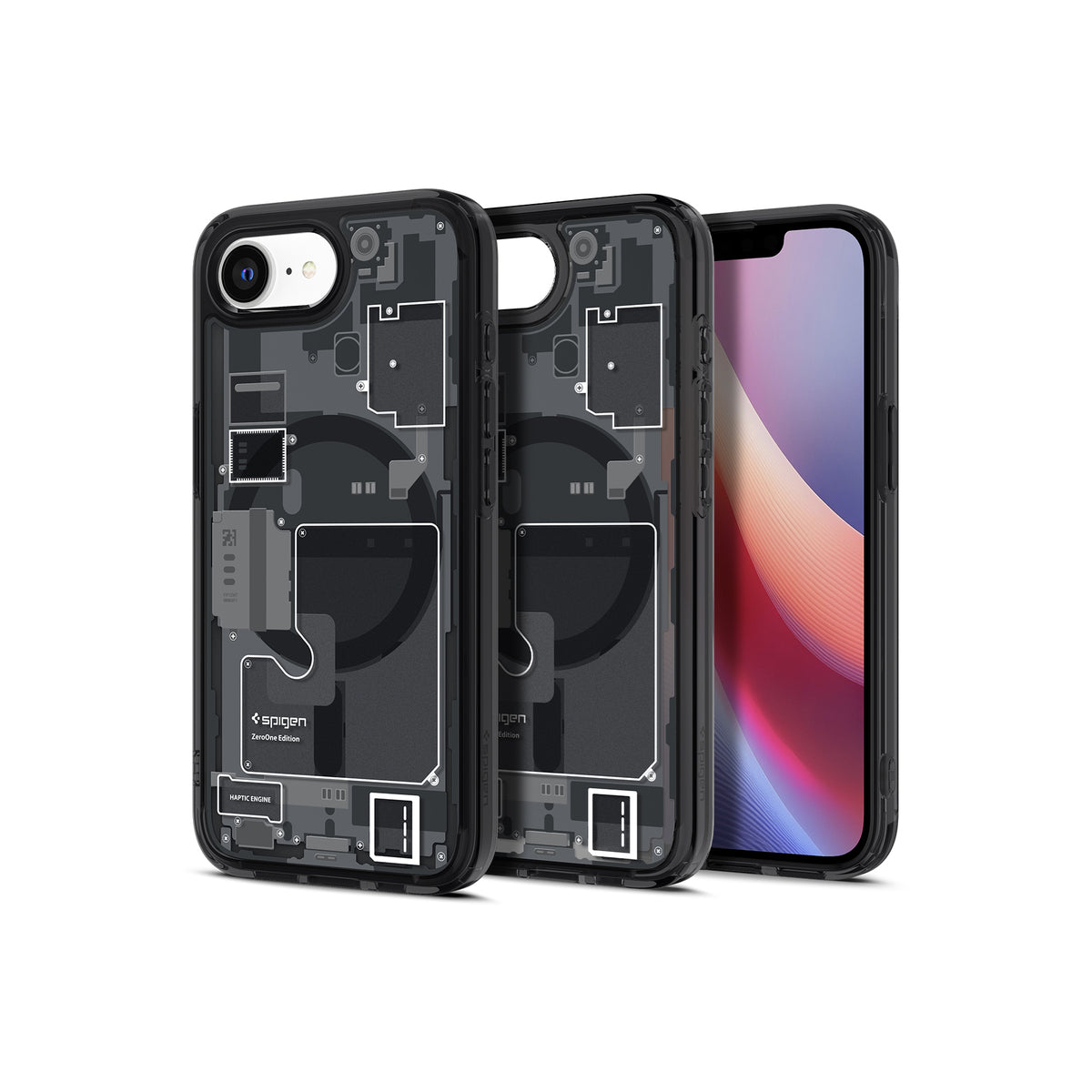 MagSafe kryt pro iPhone 16e Spigen Ultra Hybrid - zero one black - bonami.click