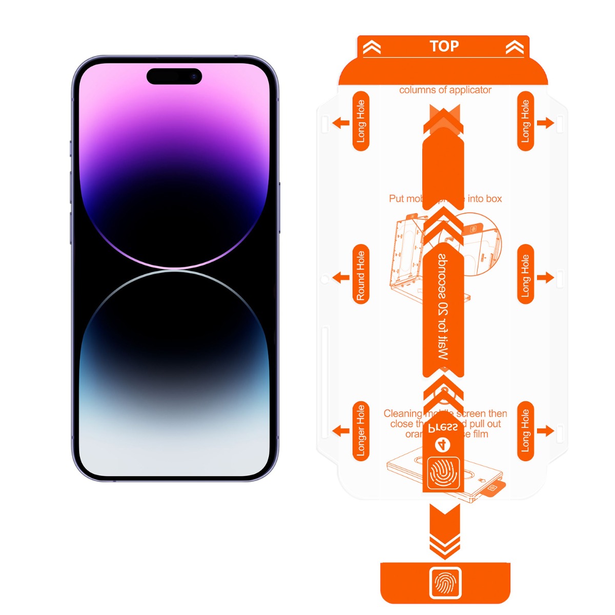 2 kusy ochranného skla pro iPhone 13 mini Mobile Origin Screen Guard - bonami.click