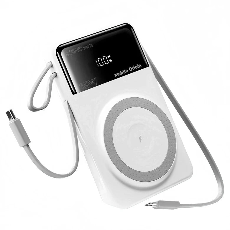 20 000 mAh powerbanka s displejem 35W Mobile Origin PB15 - černá