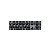 Hliníková bezdrátová Bluetooth klávesnice pro Mac Satechi (americká) - vesmírně šedá - bonami.click