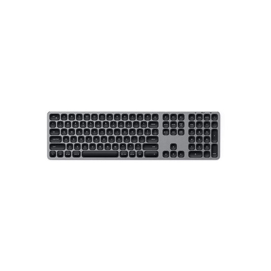 Hliníková bezdrátová Bluetooth klávesnice pro Mac Satechi (americká) - vesmírně šedá - bonami.click