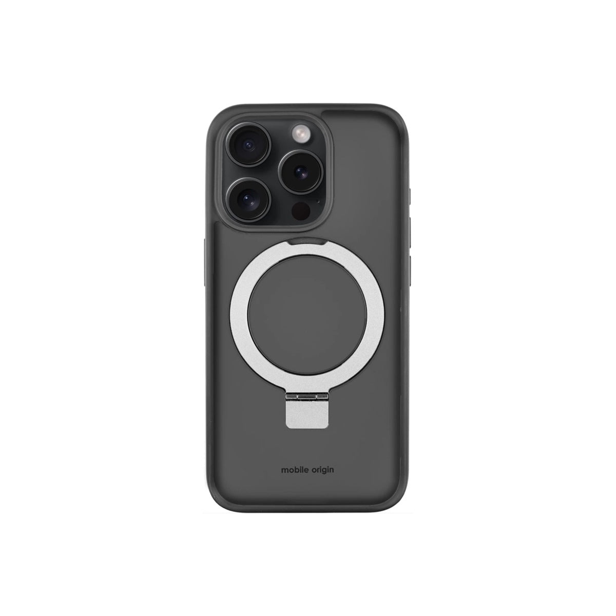 Pouzdro na iPhone 15 Pro Mobile Origin RingMag - černé - bonami.click