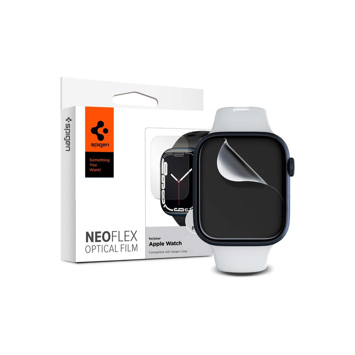 Sada ochranných fólií na Apple Watch 45 mm Spigen Film Neo Flex - bonami.click