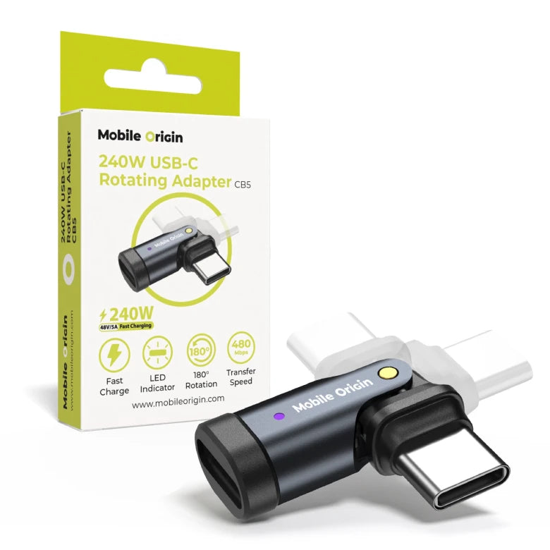 240W USB-C otočný adaptér Mobile Origin CB5
