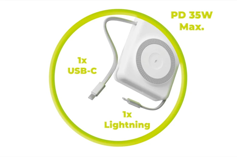 20 000 mAh powerbanka s displejem 35W Mobile Origin PB15 - černá