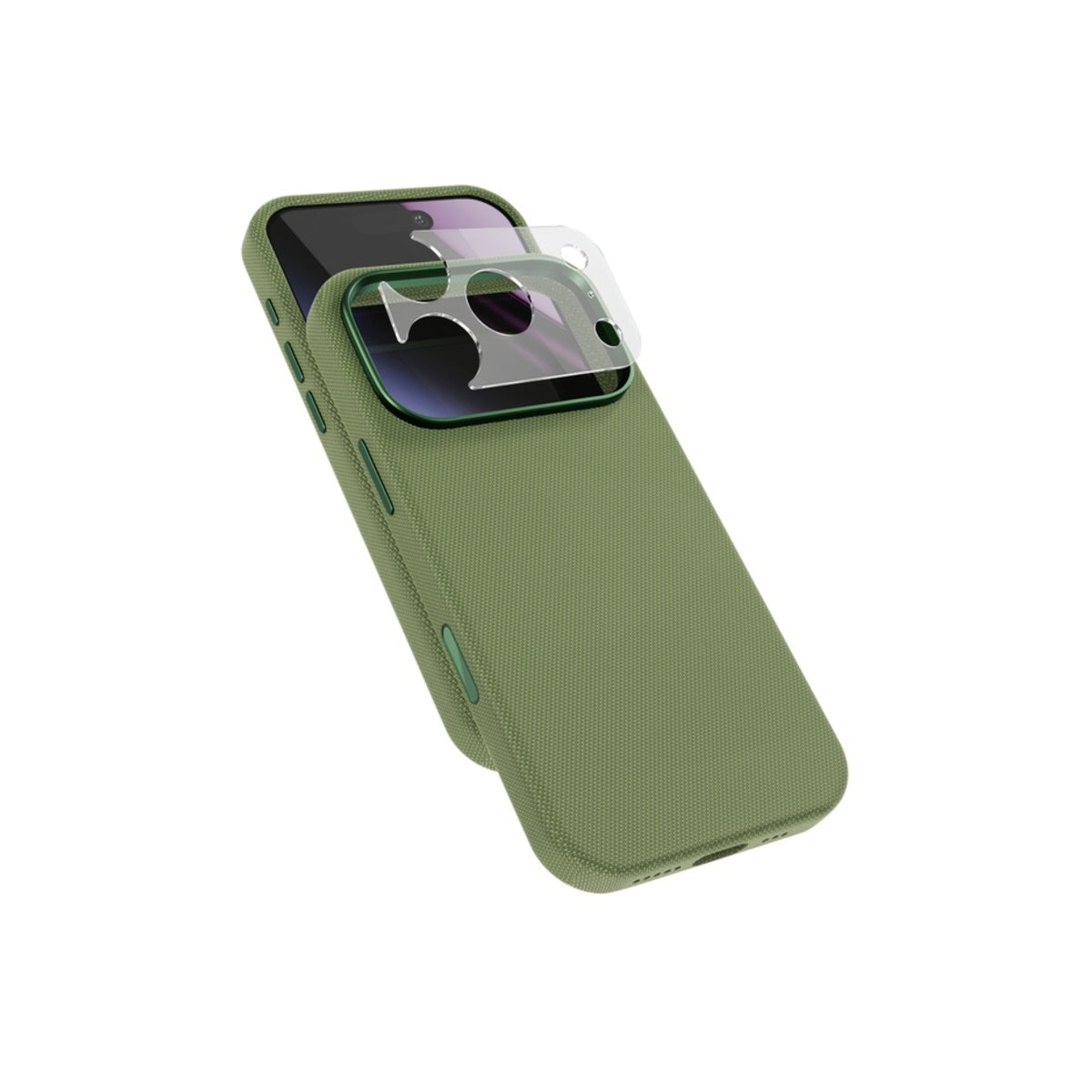 Kryt pro iPhone 17 Pro Max/18 Pro Max Epico SolidWoven Pro Mag+ Case - zelený