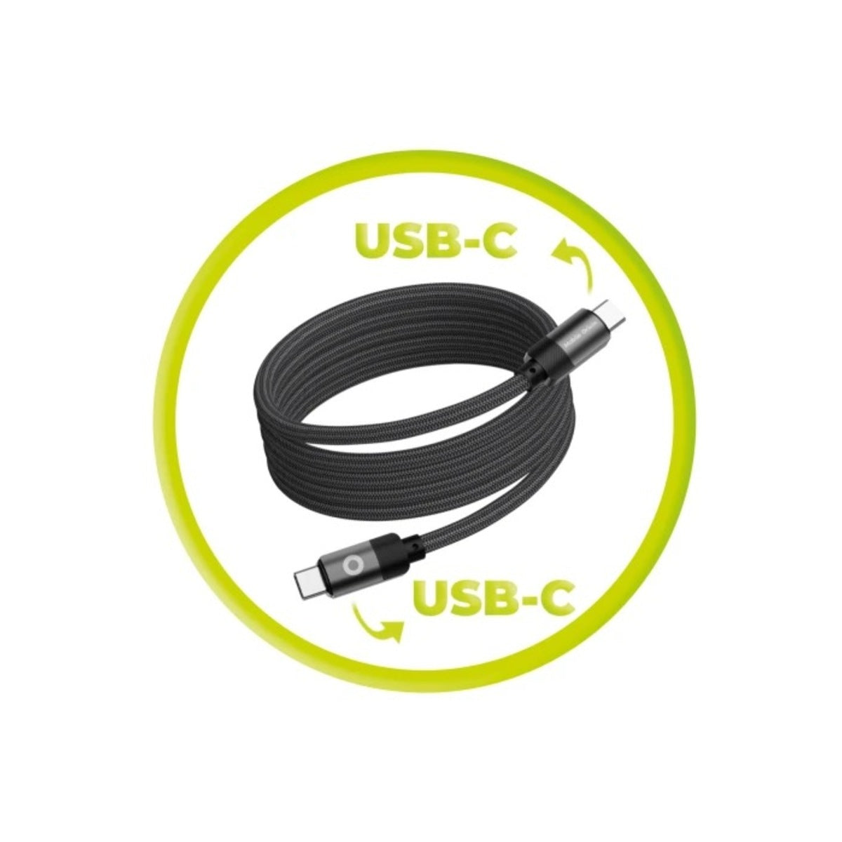Magnetický 27W nabíjecí kabel Mobile Origin Original Cable USB-C / USB-C 1m - černý - bonami.click