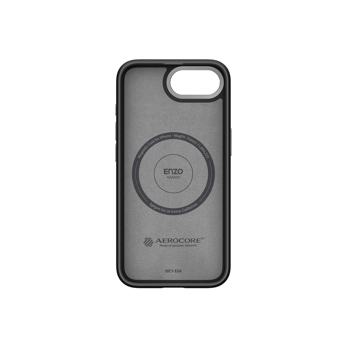 MagSafe kryt pro iPhone 16e Spigen Enzo Aramid - matně černý - bonami.click