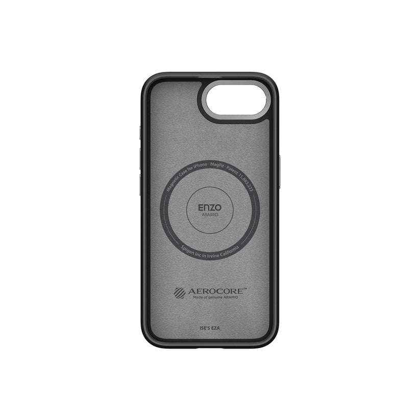 MagSafe kryt pro iPhone 16e Spigen Enzo Aramid - matně černý - bonami.click