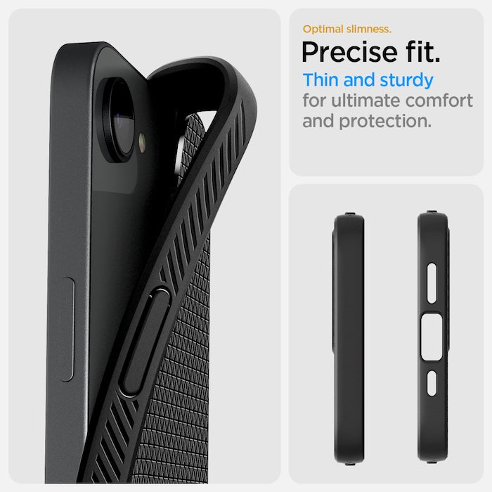 Kryt pro iPhone 16e Spigen Liquid Air - matně černý - bonami.click