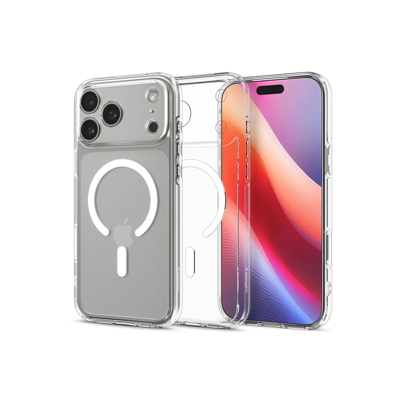 Kryt pro iPhone 17 Pro Max Spigen Ultra Hybrid MagSafe - průhledně bílý - bonami.click