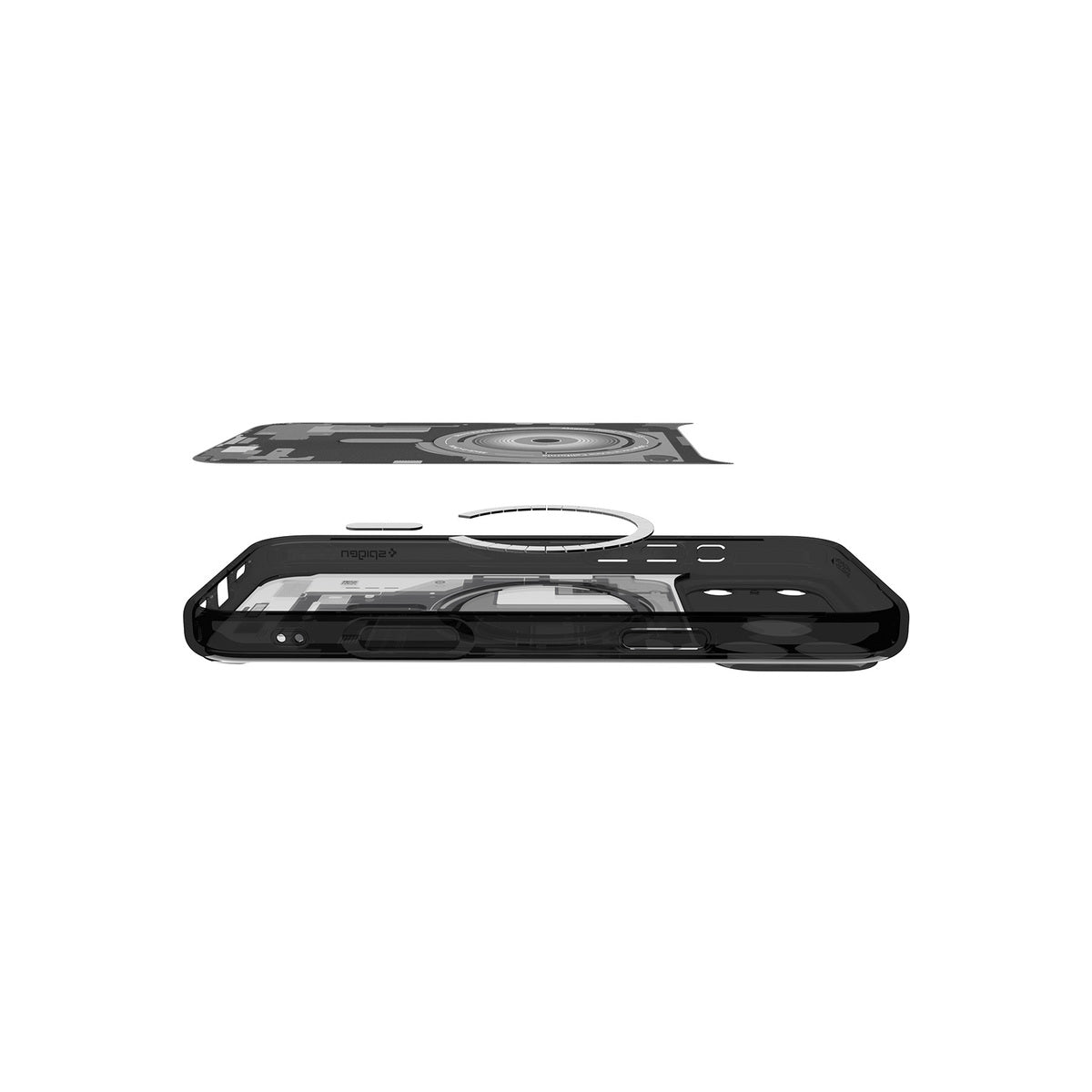Kryt pro iPhone 17 Pro Max Spigen Ultra Hybrid MagSafe - zero one black - bonami.click