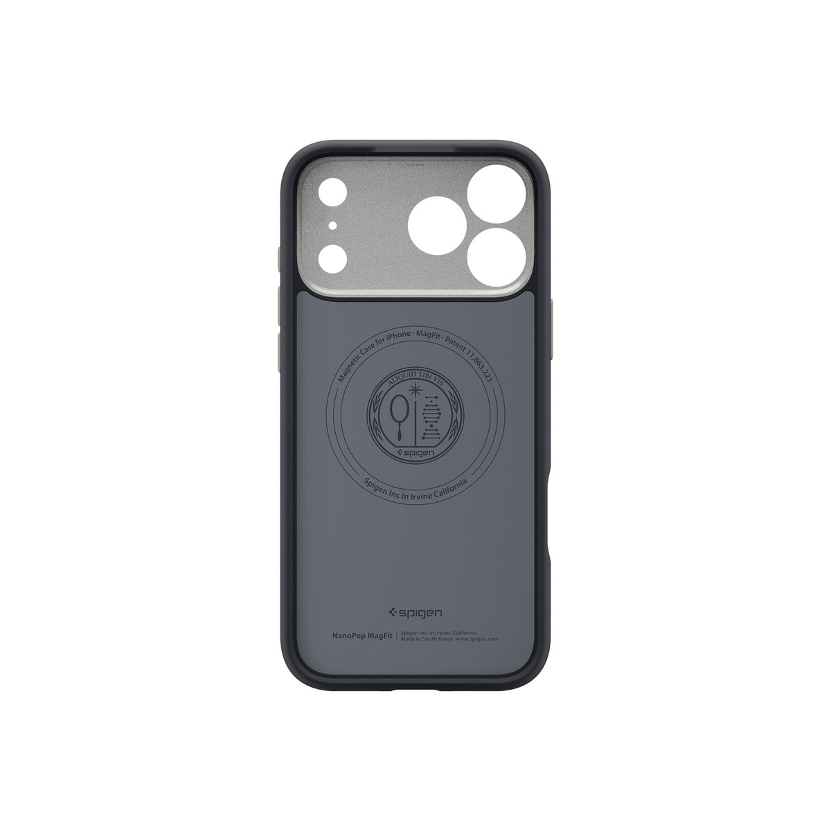 Kryt pro iPhone 17 Pro Spigen Nano Pop MagSafe - černý sezam - bonami.click