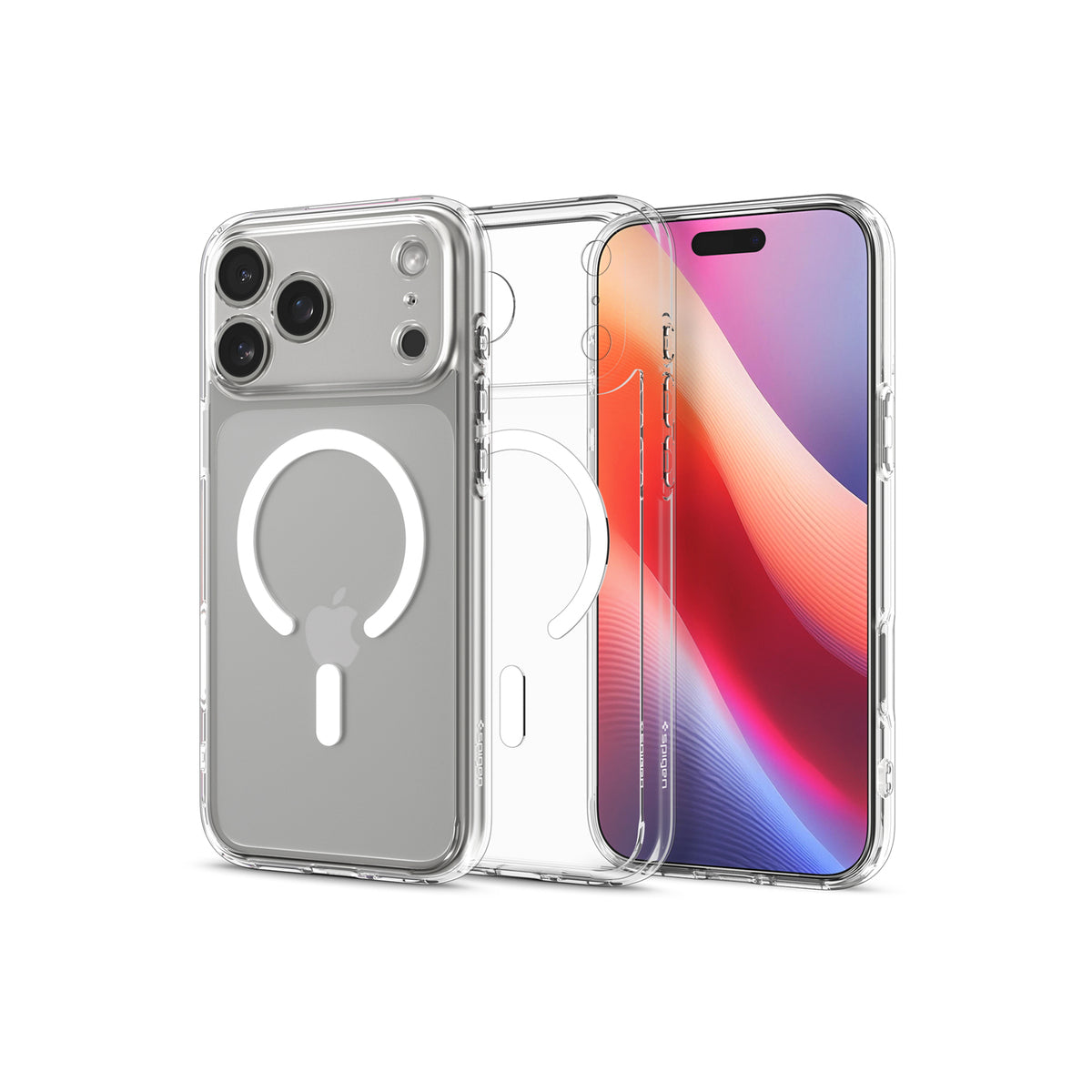 Kryt pro iPhone 17 Pro Spigen Ultra Hybrid MagSafe - průhledně bílý - bonami.click