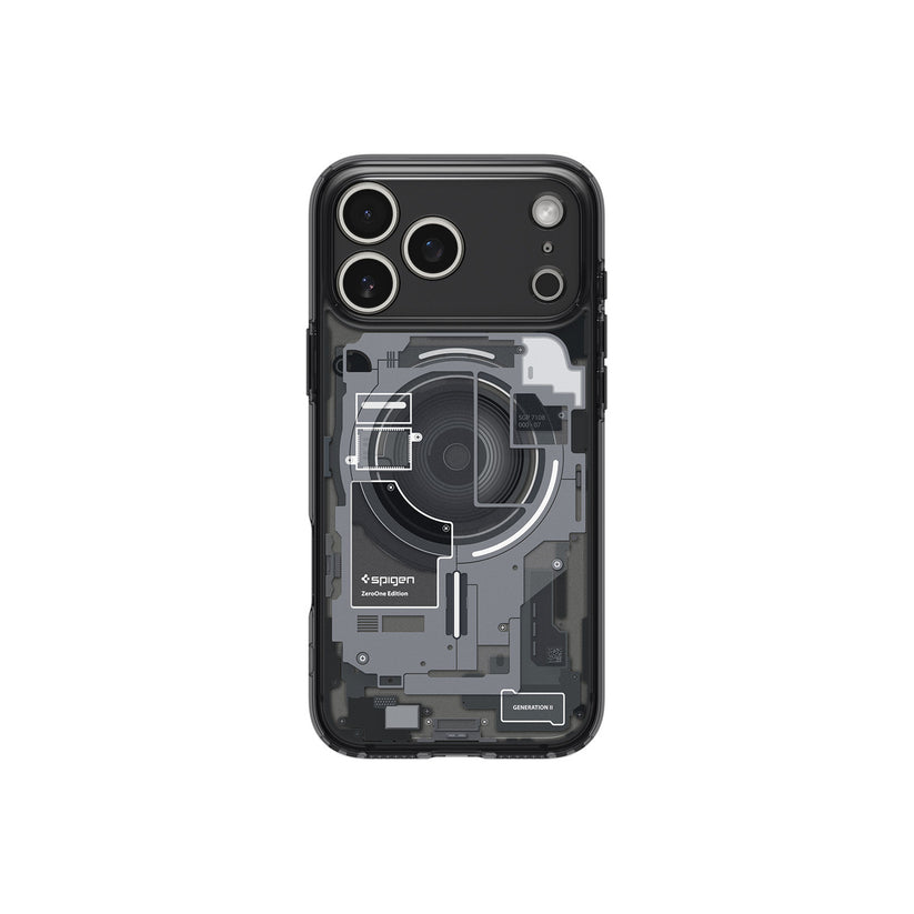 Kryt pro iPhone 17 Pro Spigen Ultra Hybrid MagSafe - zero one black - bonami.click