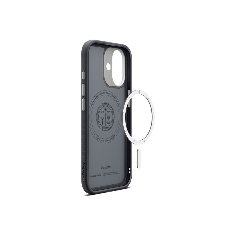 Kryt pro iPhone 17 Spigen Nano Pop MagSafe - černý sezam - bonami.click