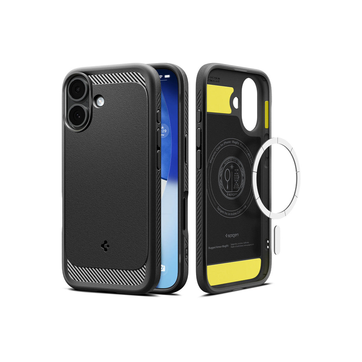 Kryt pro iPhone 17 Spigen Rugged Armor MagSafe - matně černý - bonami.click