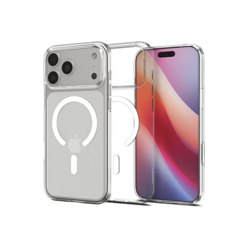 Kryt pro iPhone 17 Pro Spigen Liquid Crystal MagSafe - průhledně bílý - bonami.click