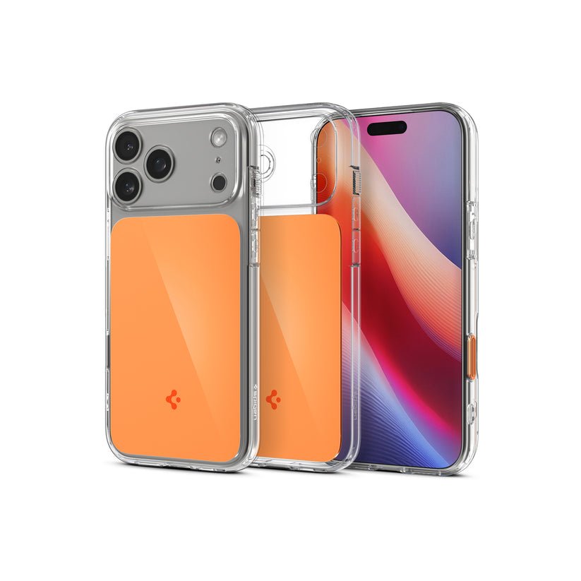 Kryt pro iPhone 17 Pro Max Spigen Ultra Hybrid T MagSafe - lesklý oranžový - bonami.click