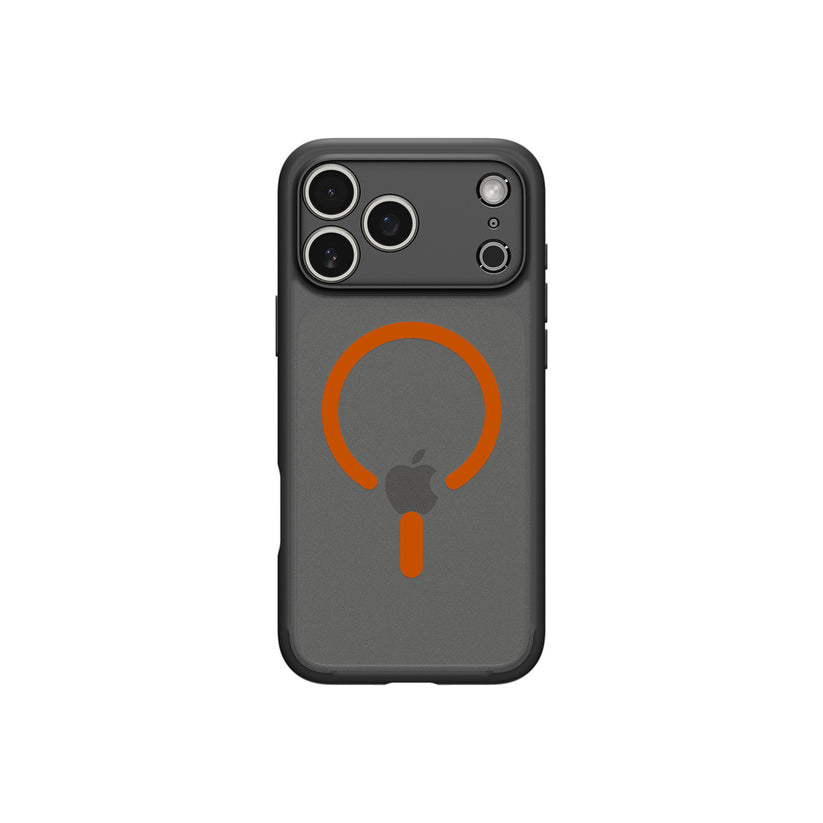 Kryt pro iPhone 17 Pro Spigen Ultra Hybrid MagSafe - černý mráz oranžový - bonami.click