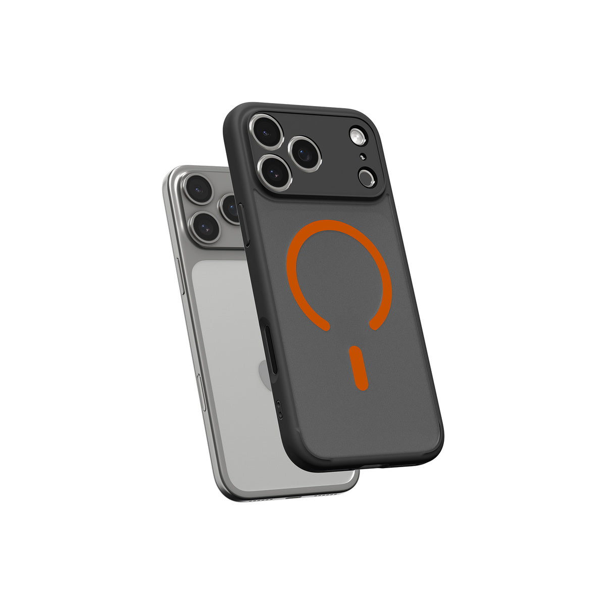 Kryt pro iPhone 17 Pro Spigen Ultra Hybrid MagSafe - černý mráz oranžový - bonami.click