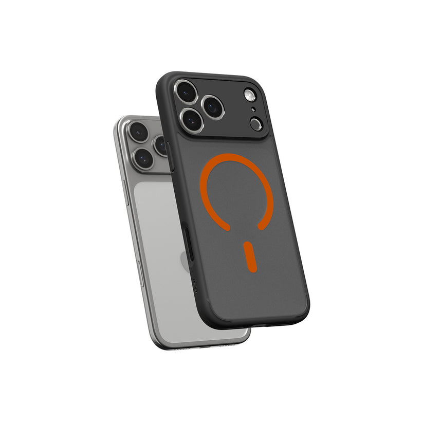 Kryt pro iPhone 17 Pro Spigen Ultra Hybrid MagSafe - černý mráz oranžový - bonami.click