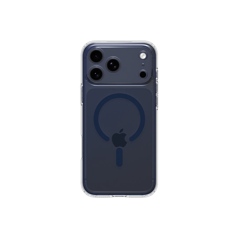 MagSafe kryt pro iPhone 17 Pro Max Spigen Ultra Hybrid - průhledný/modrý - bonami.click