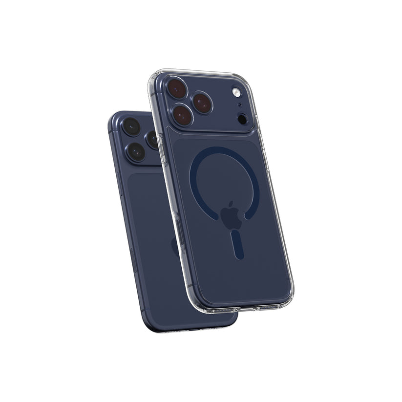 MagSafe kryt pro iPhone 17 Pro Max Spigen Ultra Hybrid - průhledný/modrý - bonami.click
