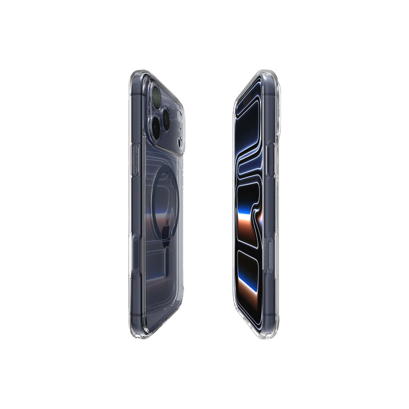 MagSafe kryt pro iPhone 17 Pro Max Spigen Ultra Hybrid - průhledný/modrý - bonami.click