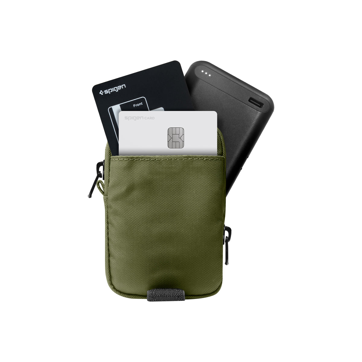 Univerzální organizér Spigen Portable Organizer Pouch TintapZip MagSafe - zelený