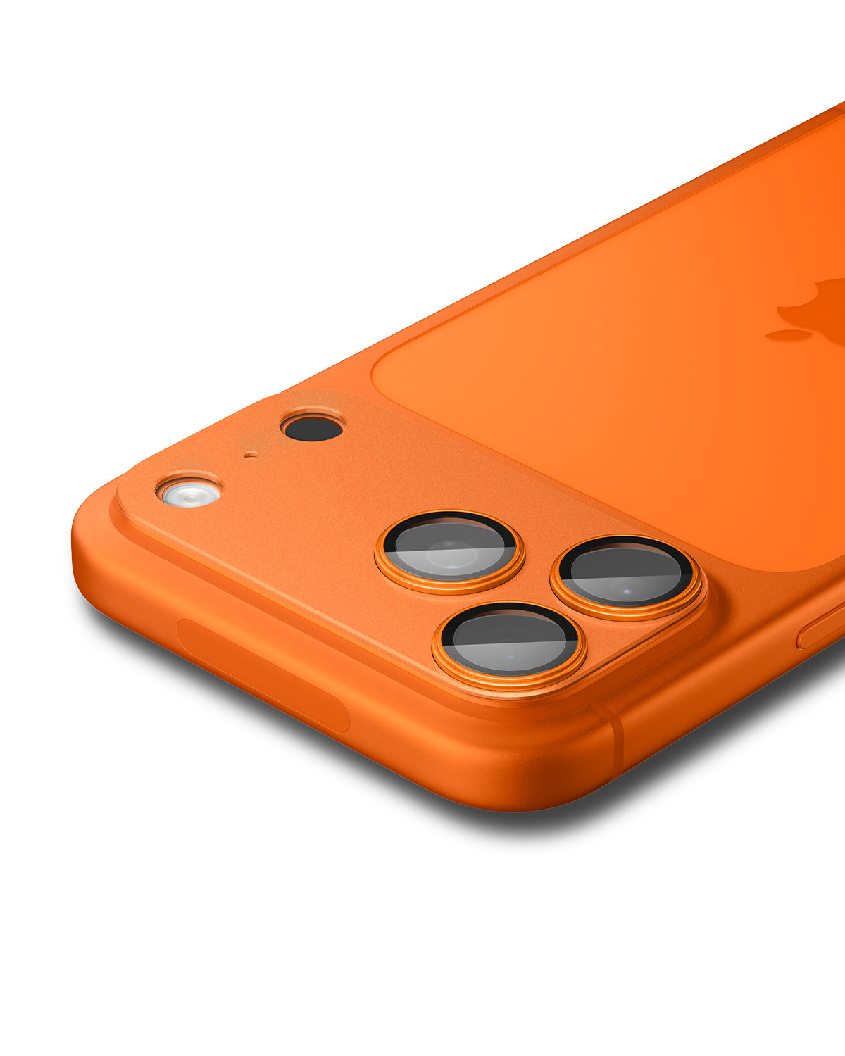 Sklo na fotoaparát pro iPhone 17 Pro Spigen Glass tR EZ Fit Optik Pro XL - oranžové