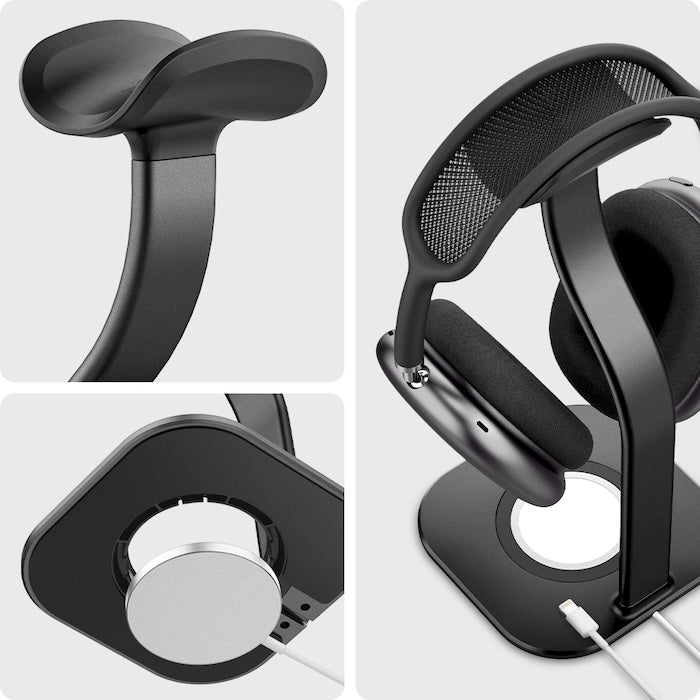 Stojánek pro AirPods Max Spigen MagSafe Charger Stand - černý - bonami.click