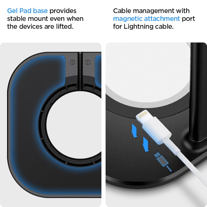 Stojánek pro AirPods Max Spigen MagSafe Charger Stand - černý - bonami.click