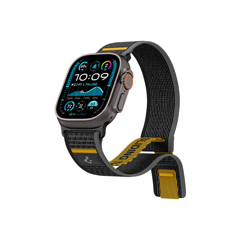Řemínek pro Apple Watch 44mm/45mm/46mm/49mm Spigen Athlex Air Active Band - černý - bonami.click