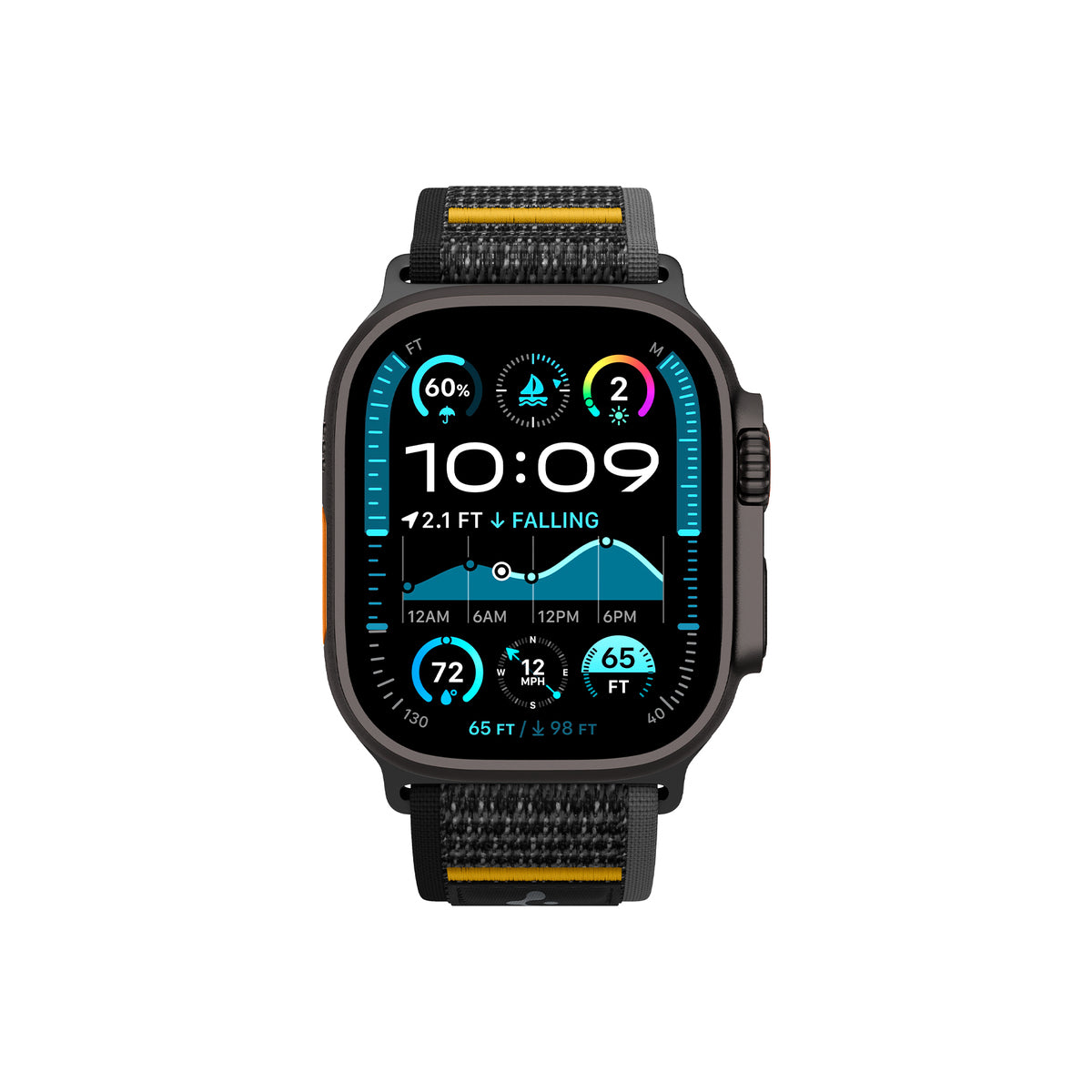 Řemínek pro Apple Watch 44mm/45mm/46mm/49mm Spigen Athlex Air Active Band - černý - bonami.click