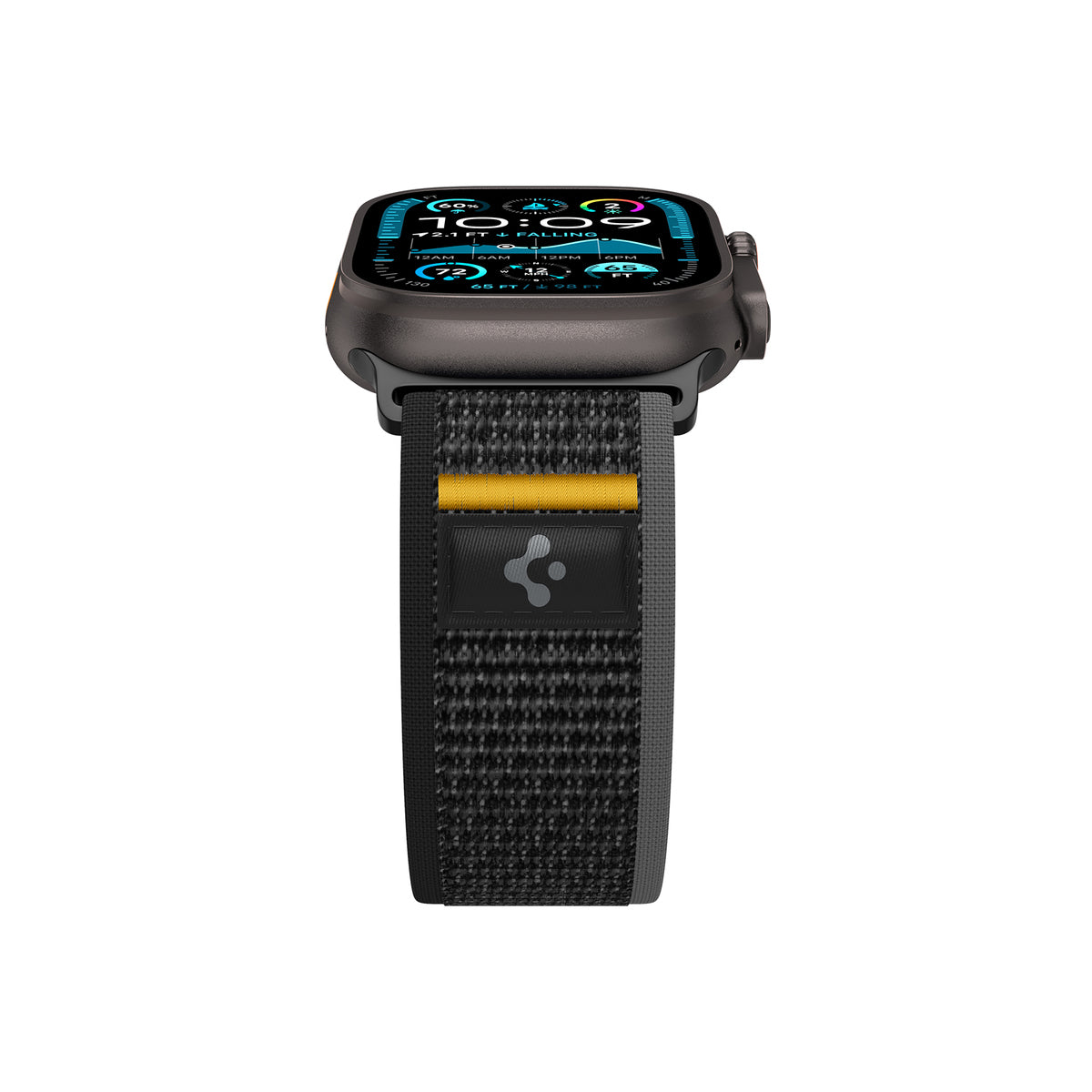 Řemínek pro Apple Watch 44mm/45mm/46mm/49mm Spigen Athlex Air Active Band - černý - bonami.click