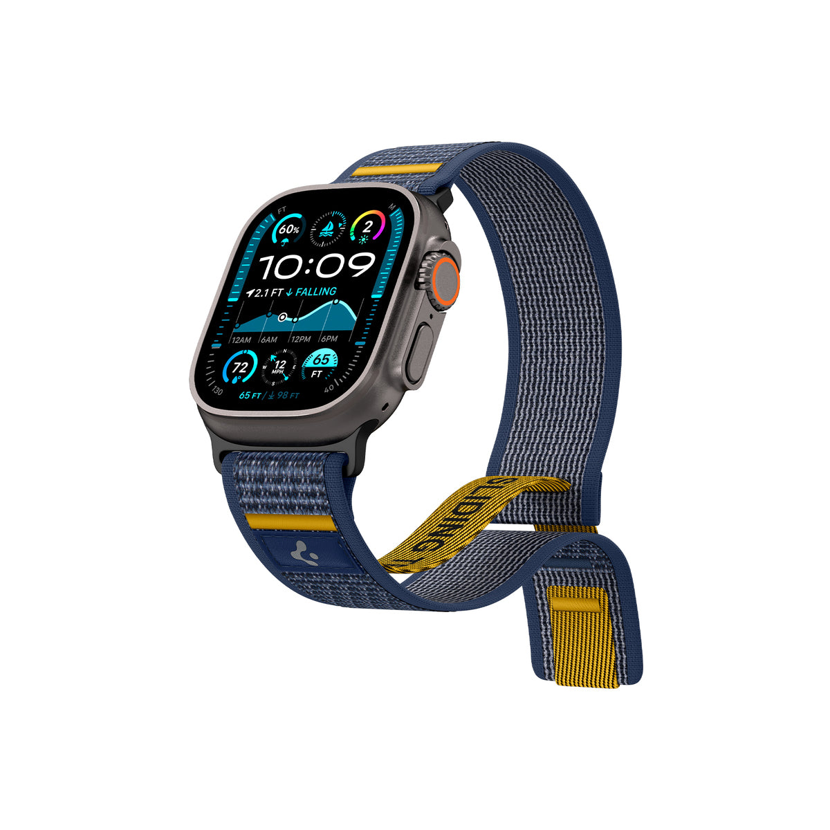 Řemínek pro Apple Watch 44mm/45mm/46mm/49mm Spigen Athlex Air Active Band - modrý - bonami.click